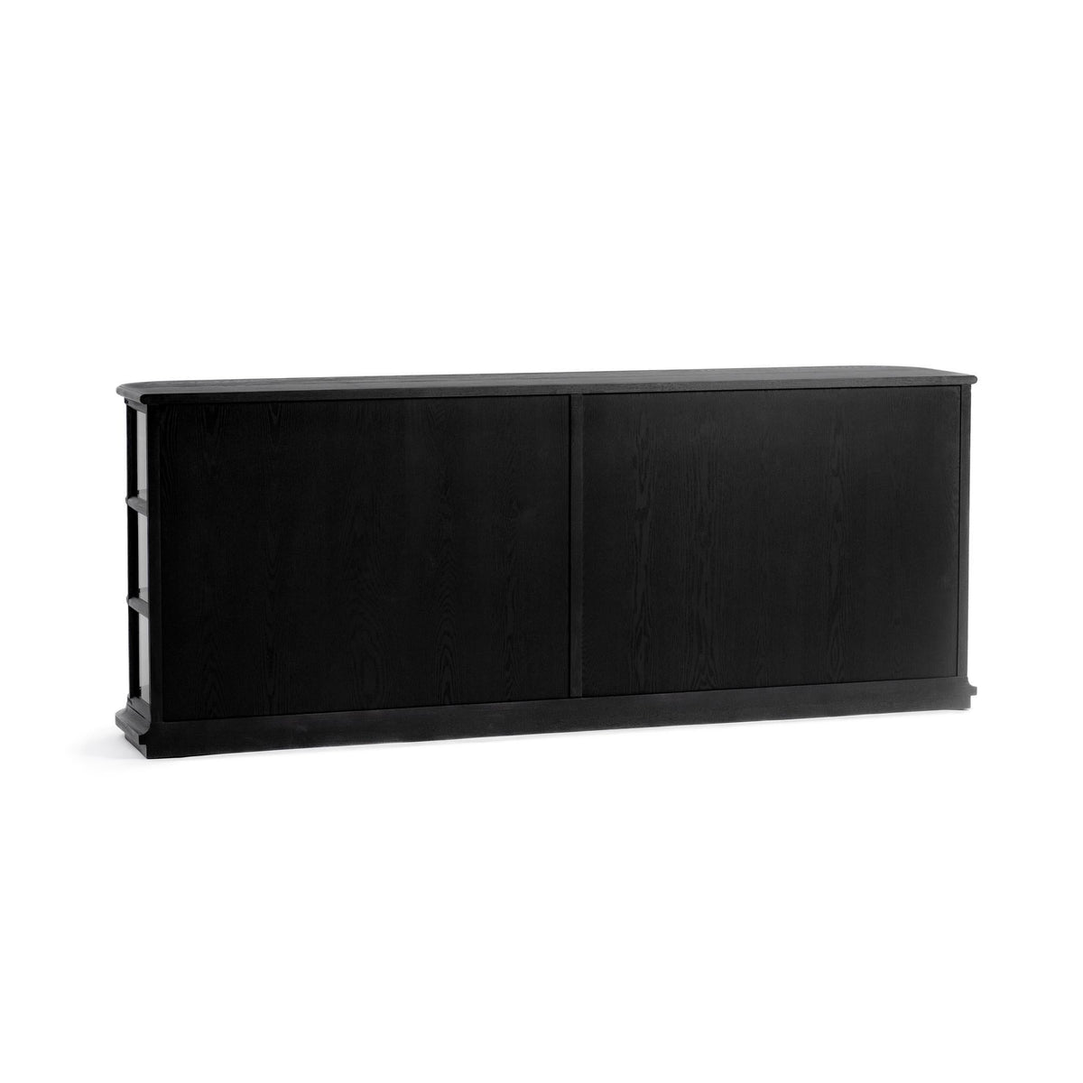 Carson Loft Black 4-Door Cabinet