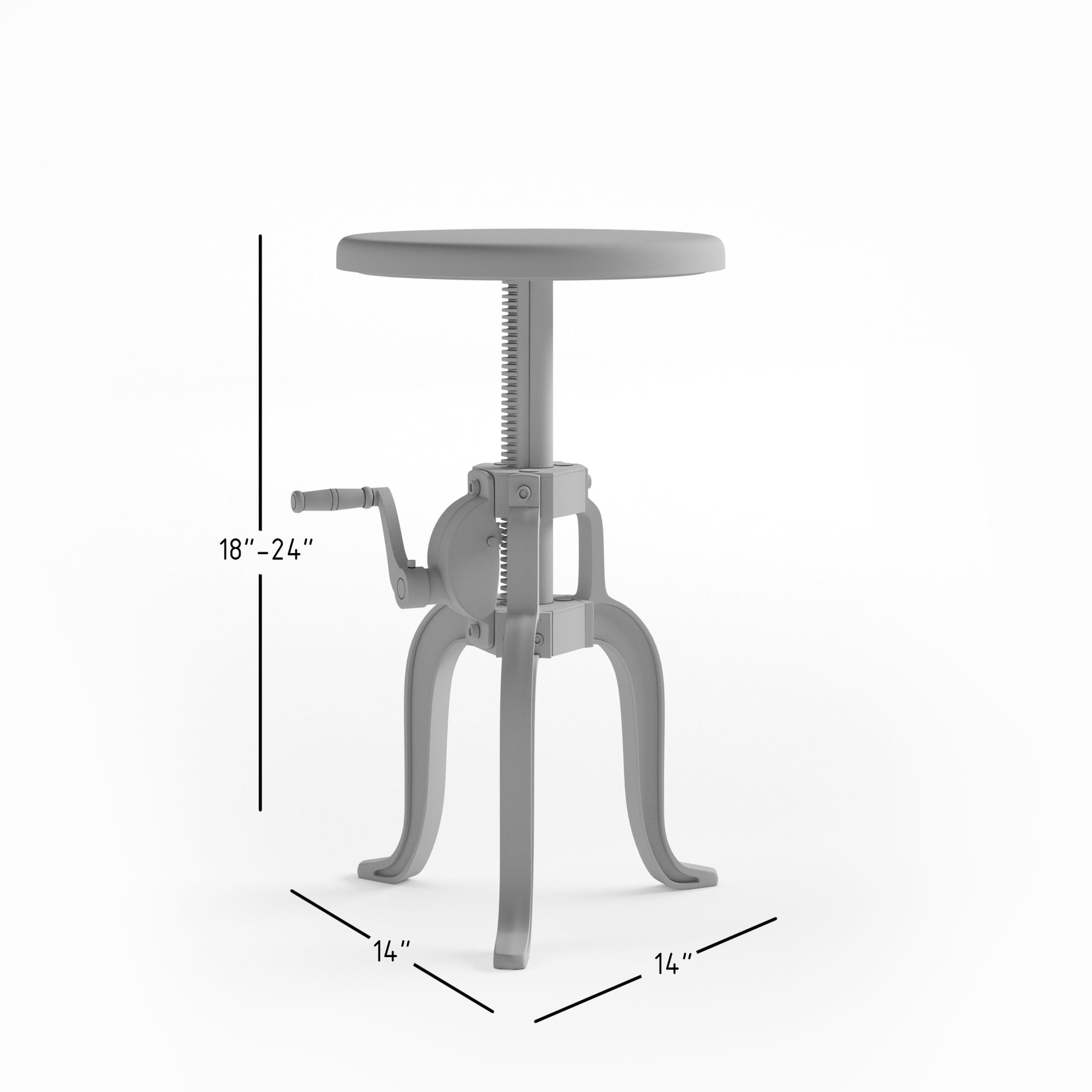 Carter Black/Natural Crank Table - Ornate Home