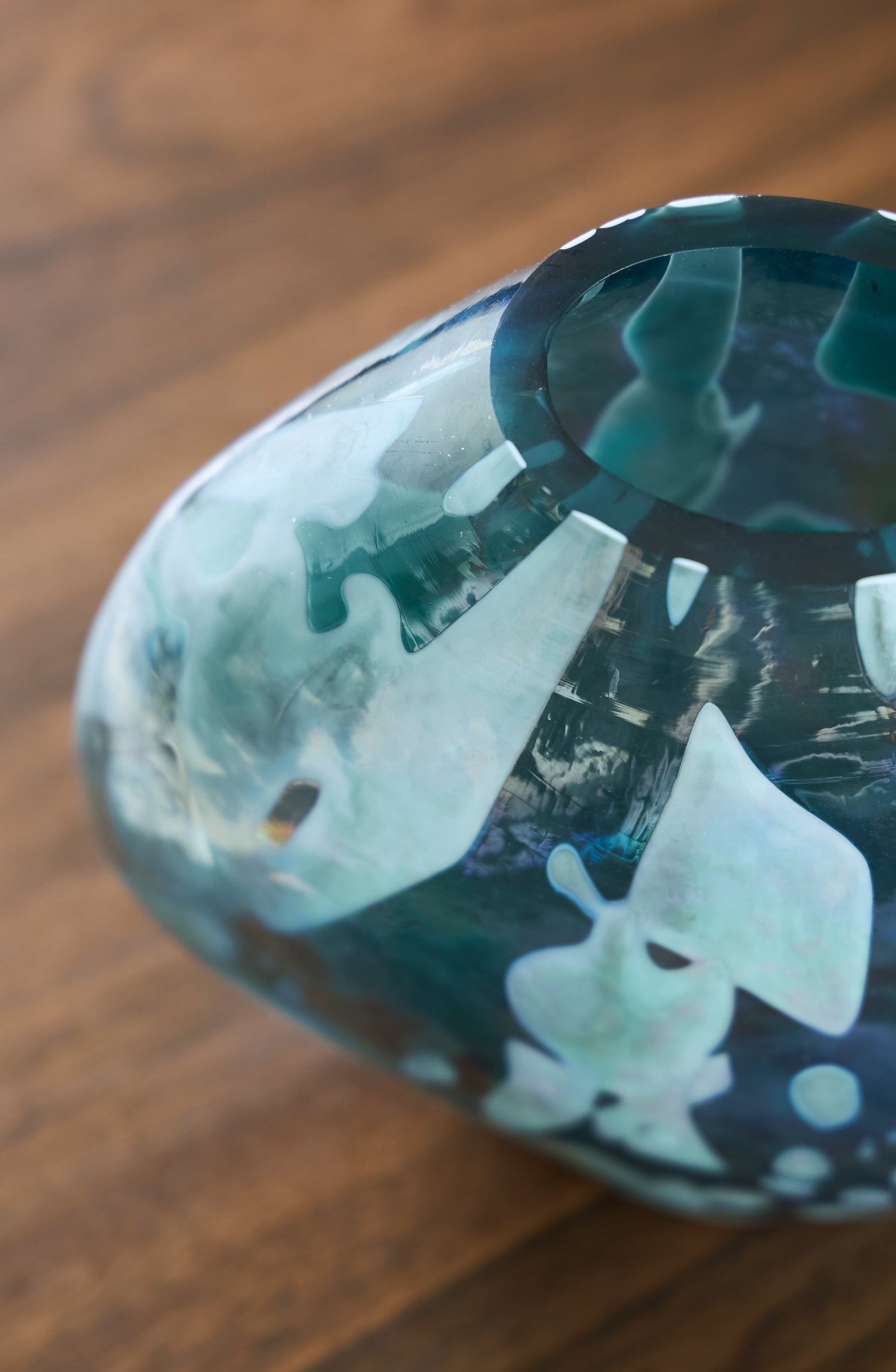 Cartshaw Iridescent Teal Vase (Online Special Price) - Ornate Home