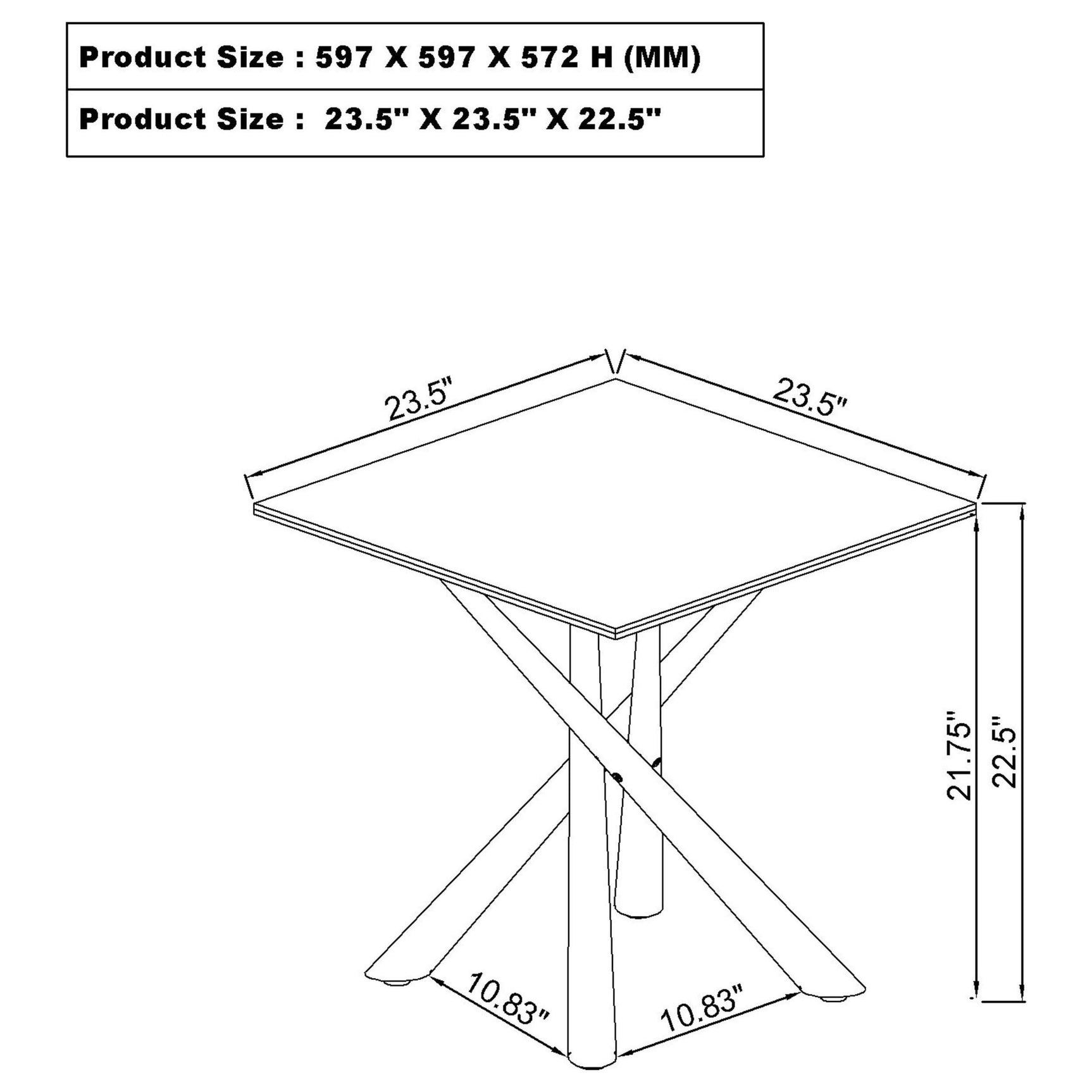 Carvell Mirage White 2-piece Square Coffee and End Table Set - Ornate Home