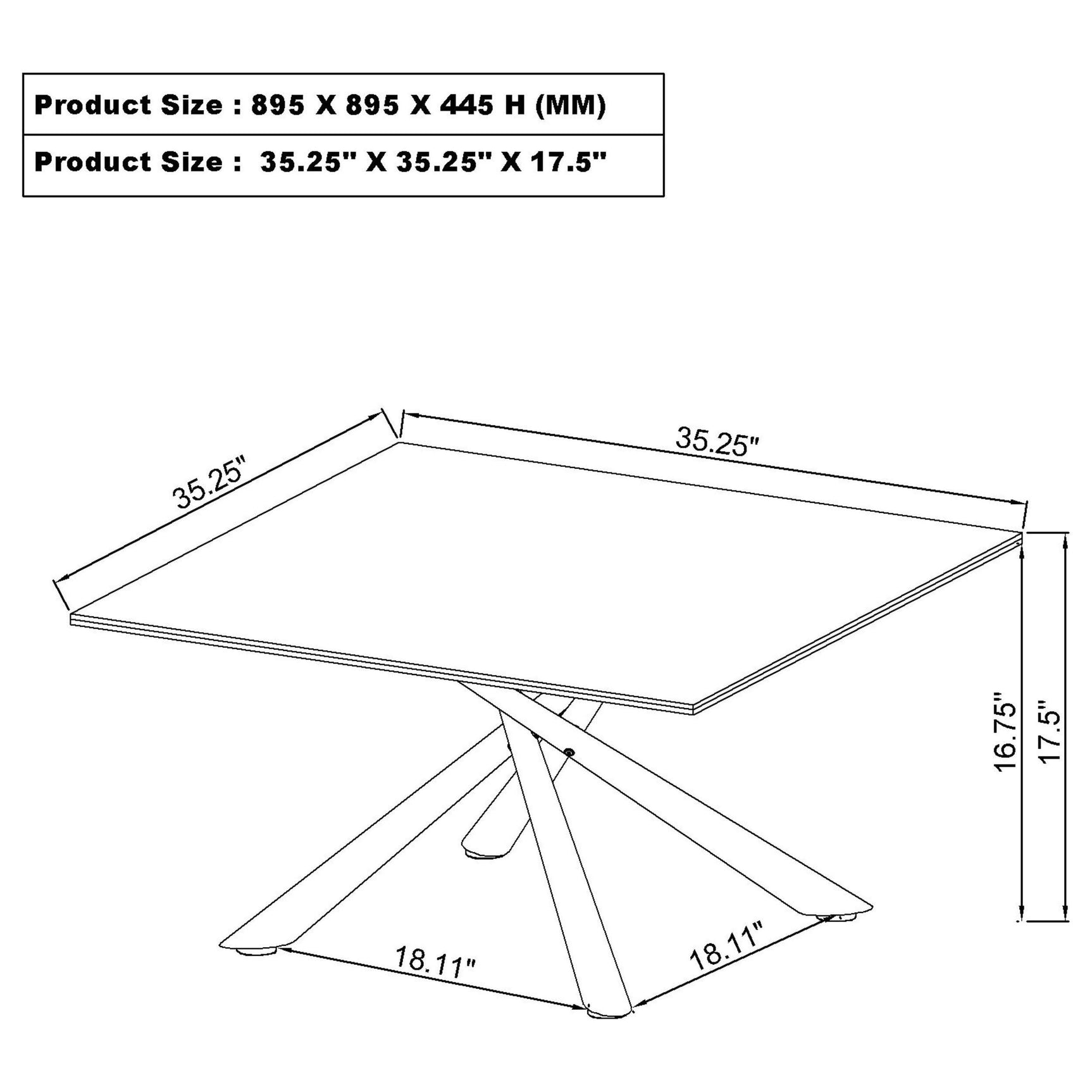 Carvell Mirage White 2-piece Square Coffee and End Table Set - Ornate Home
