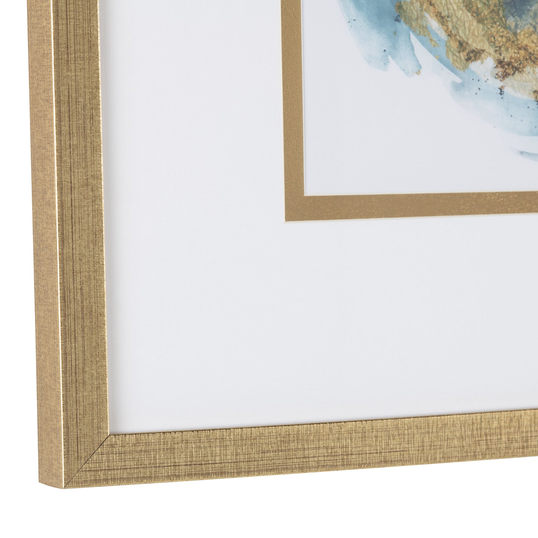 Carver Blue/Gold Print