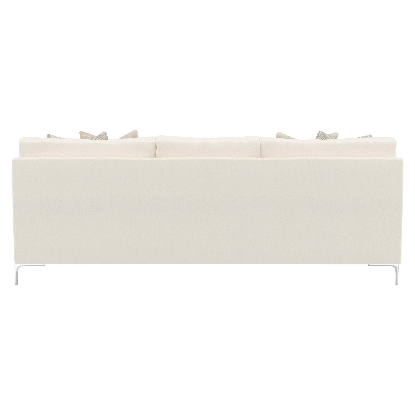 Carver White/Cream Fabric Sofa - Ornate Home