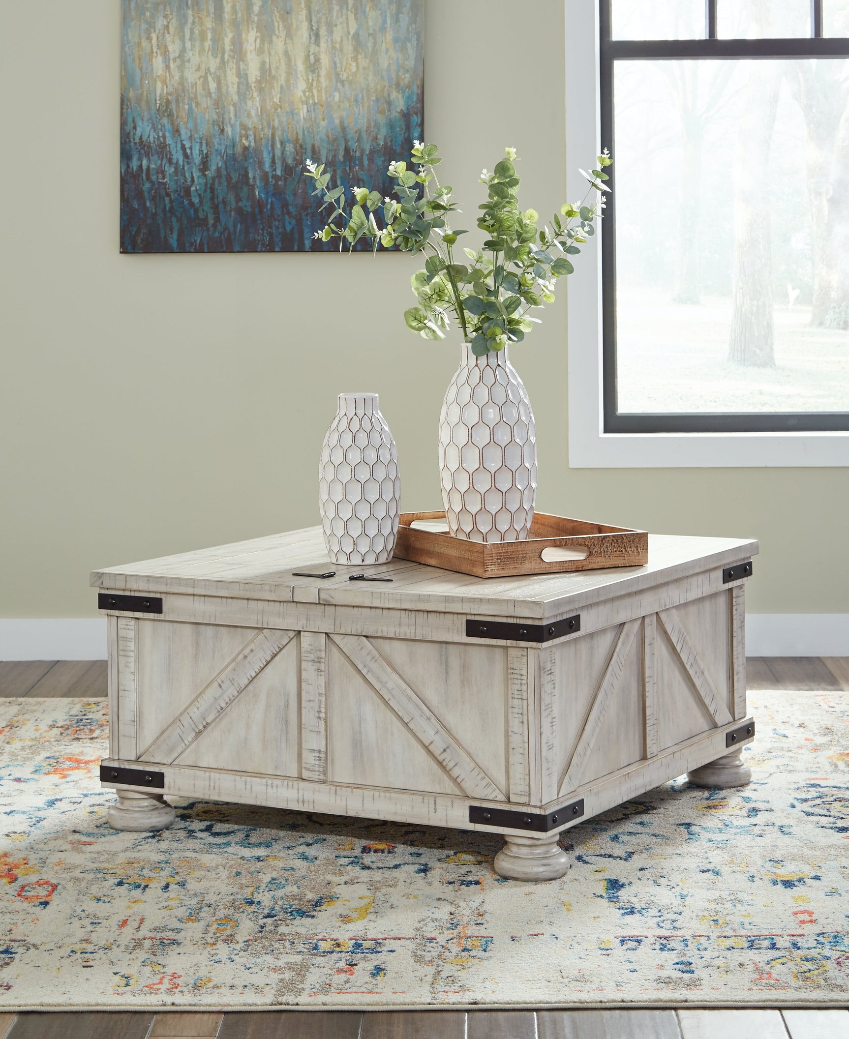 Carynhurst Whitewash Coffee Table and 2 End Tables (Online Special Price) - Ornate Home