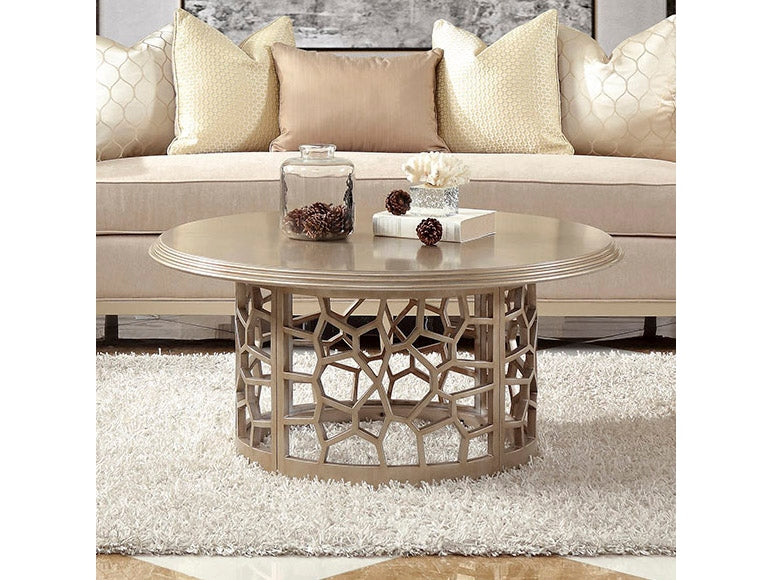 Cascade Champagne Coffee Table / HD-8913CHAM - Ornate Home