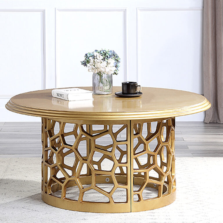 Cascade Gold Coffee Table / HD-CT8913-GOLD - Ornate Home