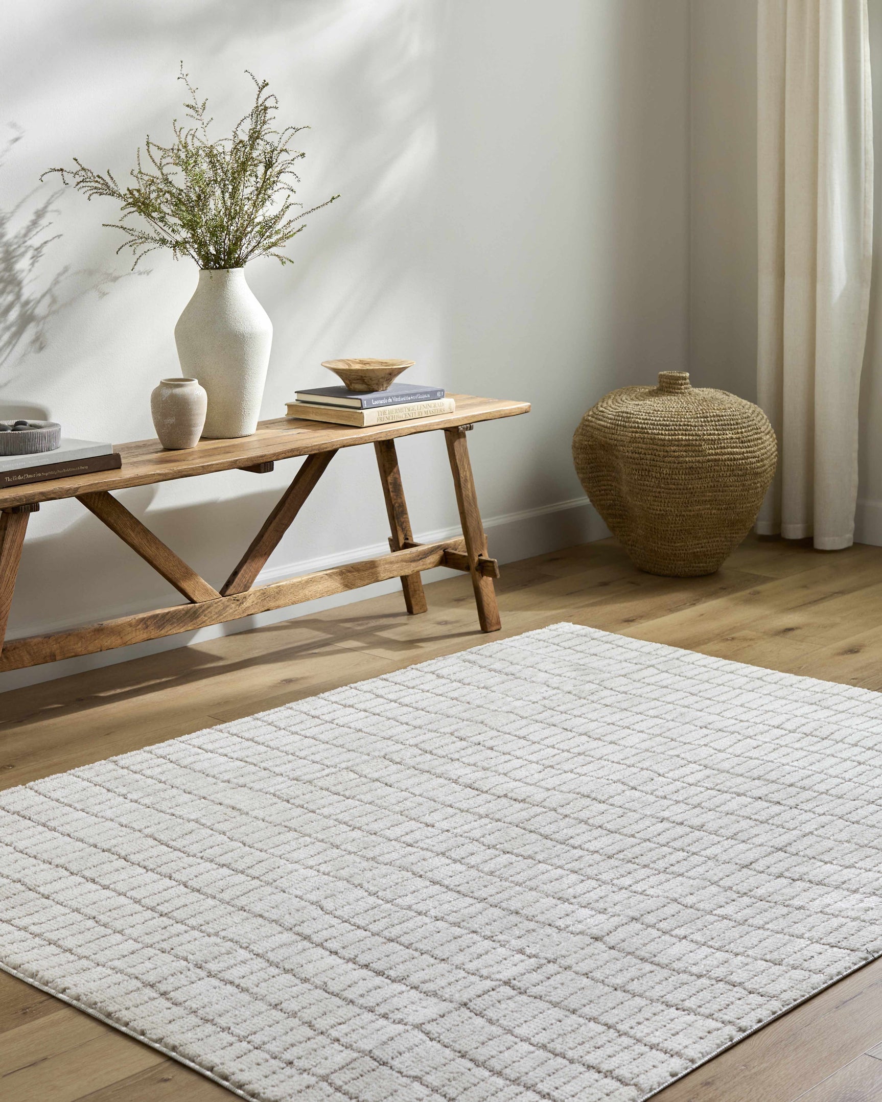 Cascade White Area Rug - Ornate Home