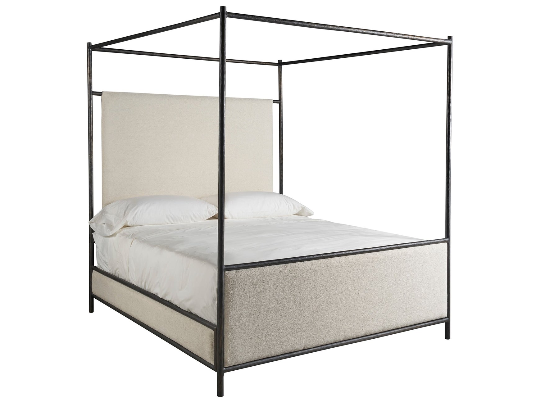 CascadeBronze/Berber Fleece King Canopy Bed - Ornate Home