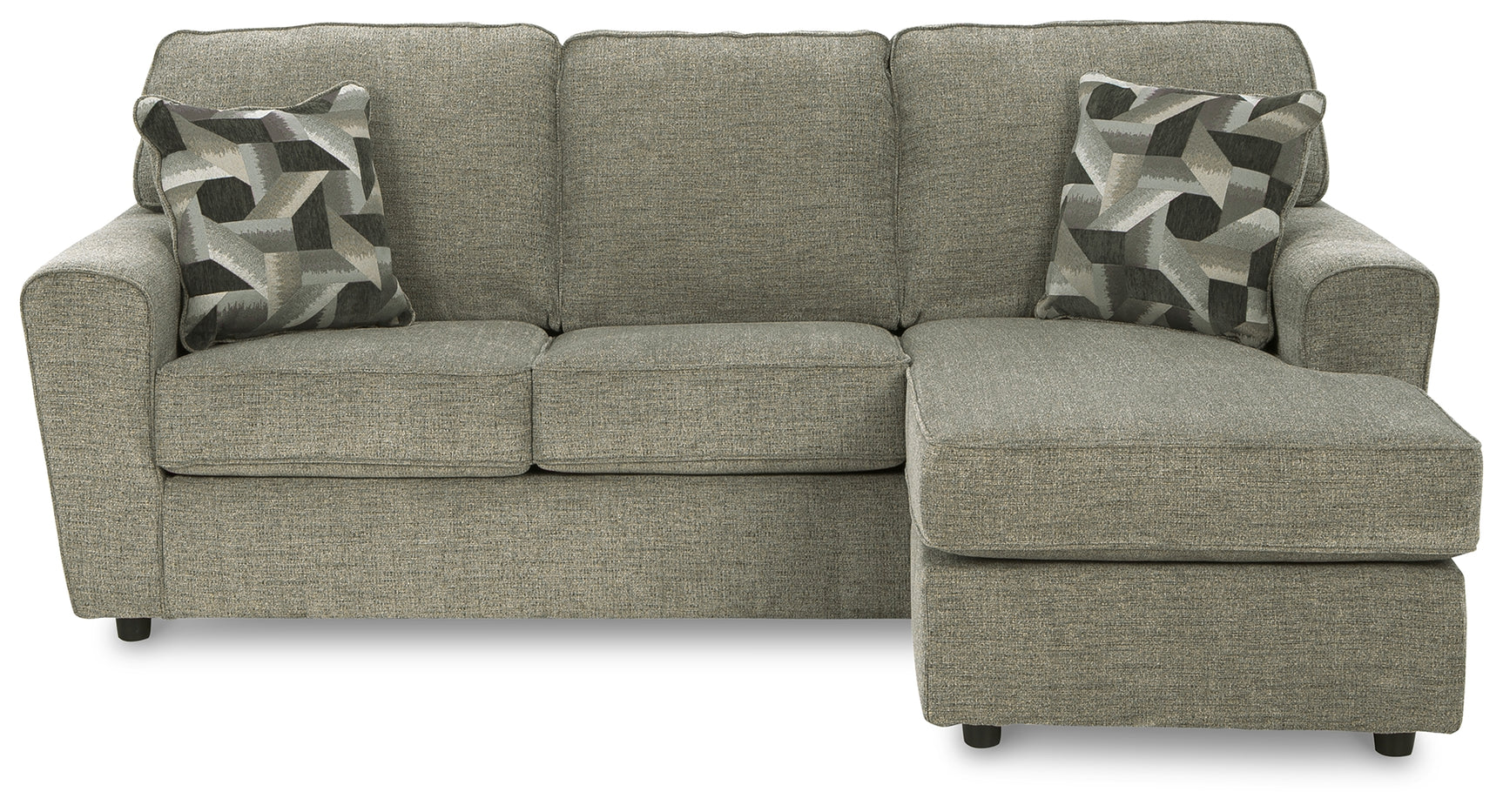 Cascilla Pewter Sofa Chaise and Loveseat - Ornate Home
