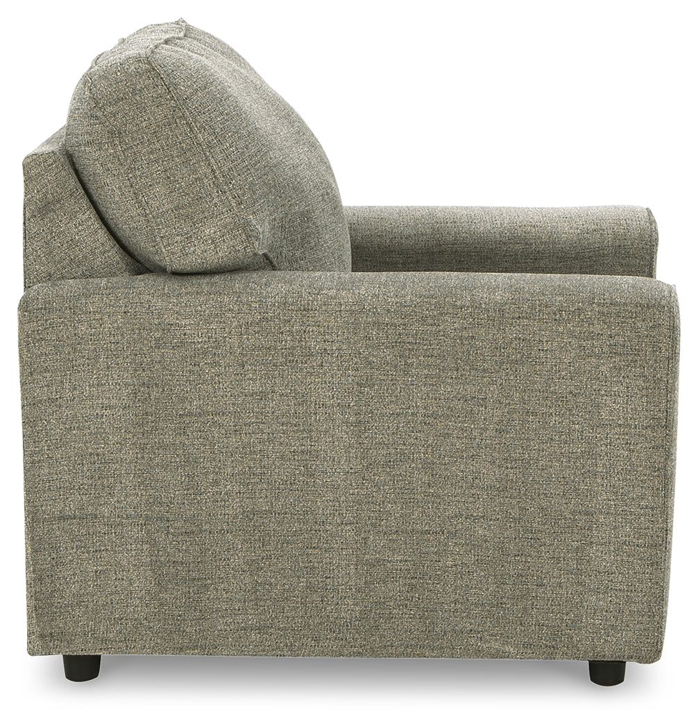 Cascilla Pewter Sofa, Loveseat, Chair and Ottoman - Ornate Home