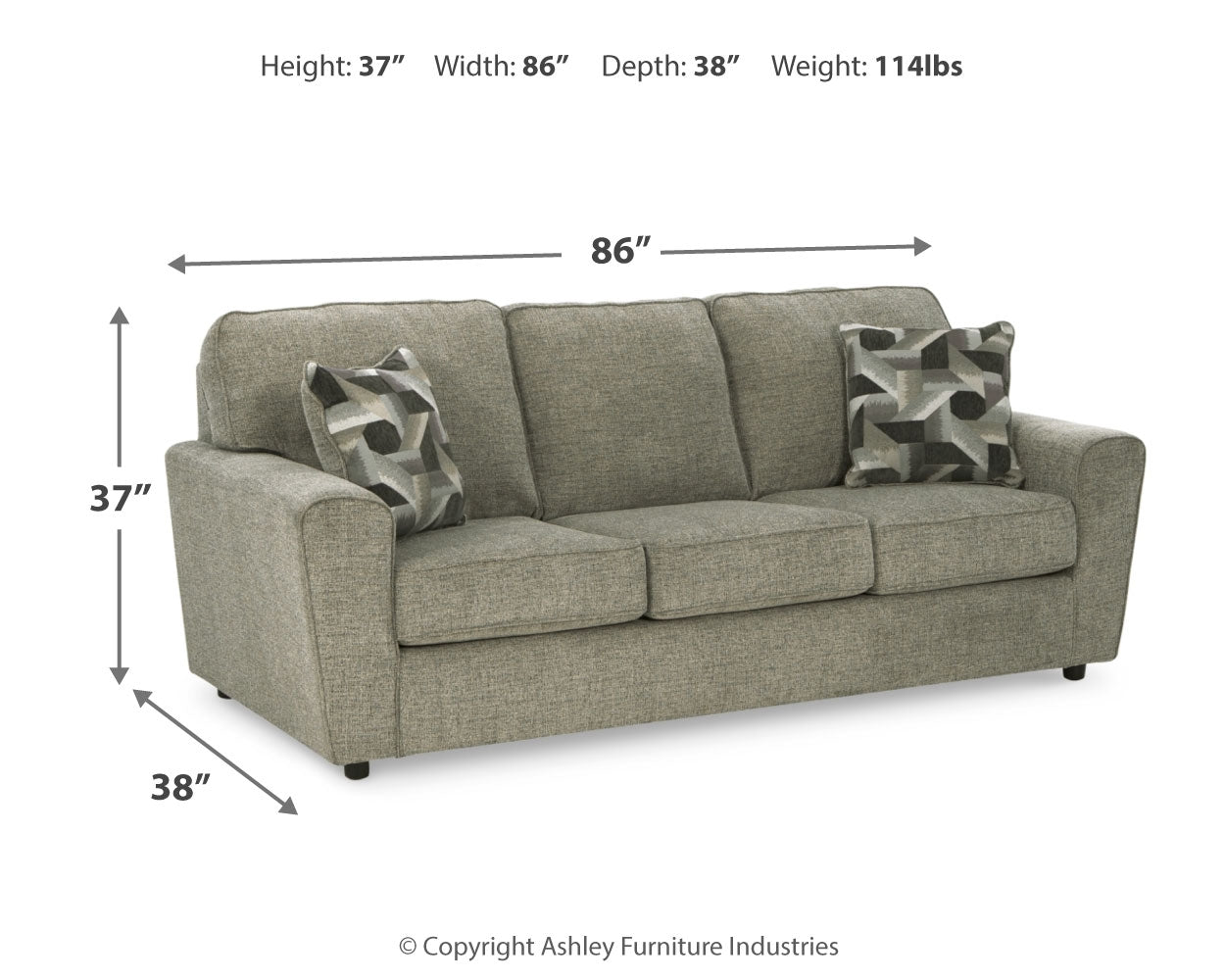 Cascilla Pewter Sofa and Chair - Ornate Home