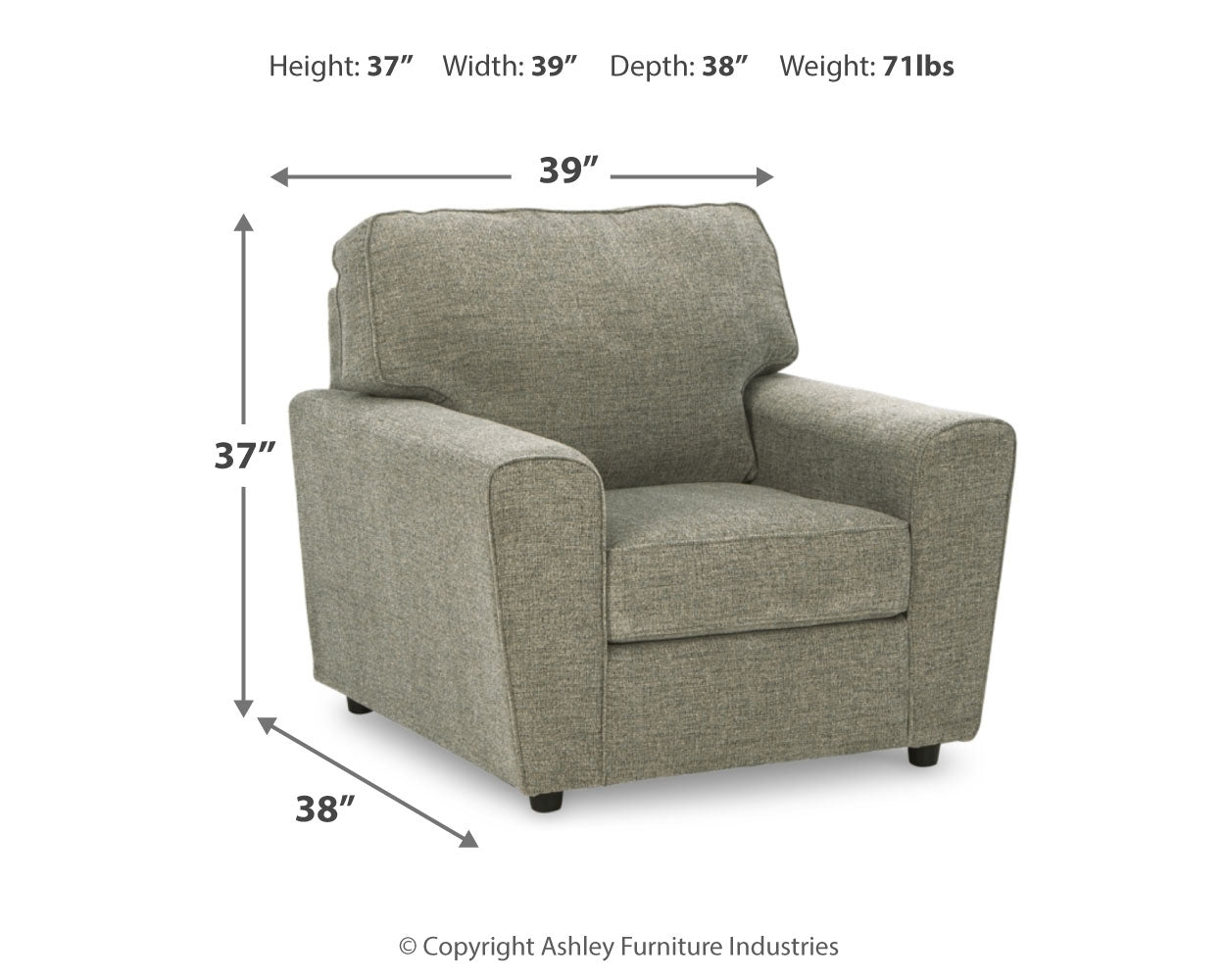 Cascilla Pewter Sofa and Chair - Ornate Home
