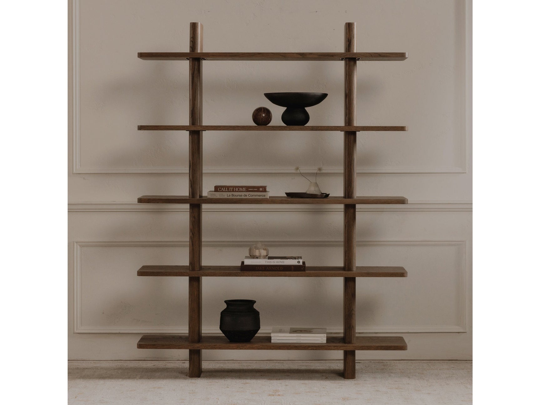 Casey Dark Brown Large Bookcase - Ornate Home