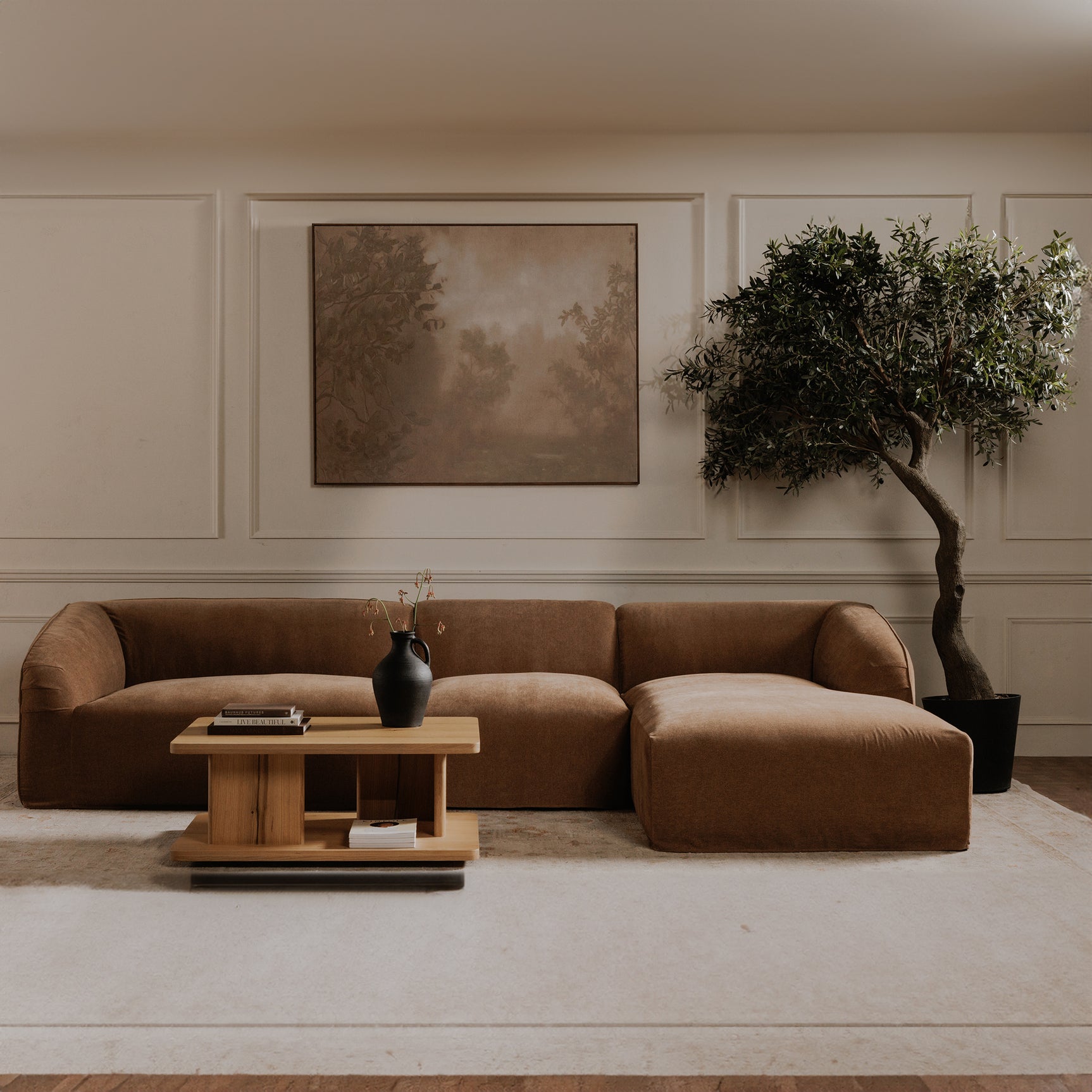 Casey Rustic Oak Small Coffee Table - Ornate Home