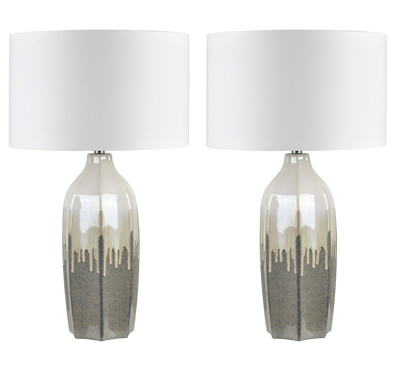 Cashmere Taupe/Cream Table Lamp (Set of 2) - Ornate Home