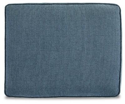 Cashton Blue Chair and Ottoman - Ornate Home