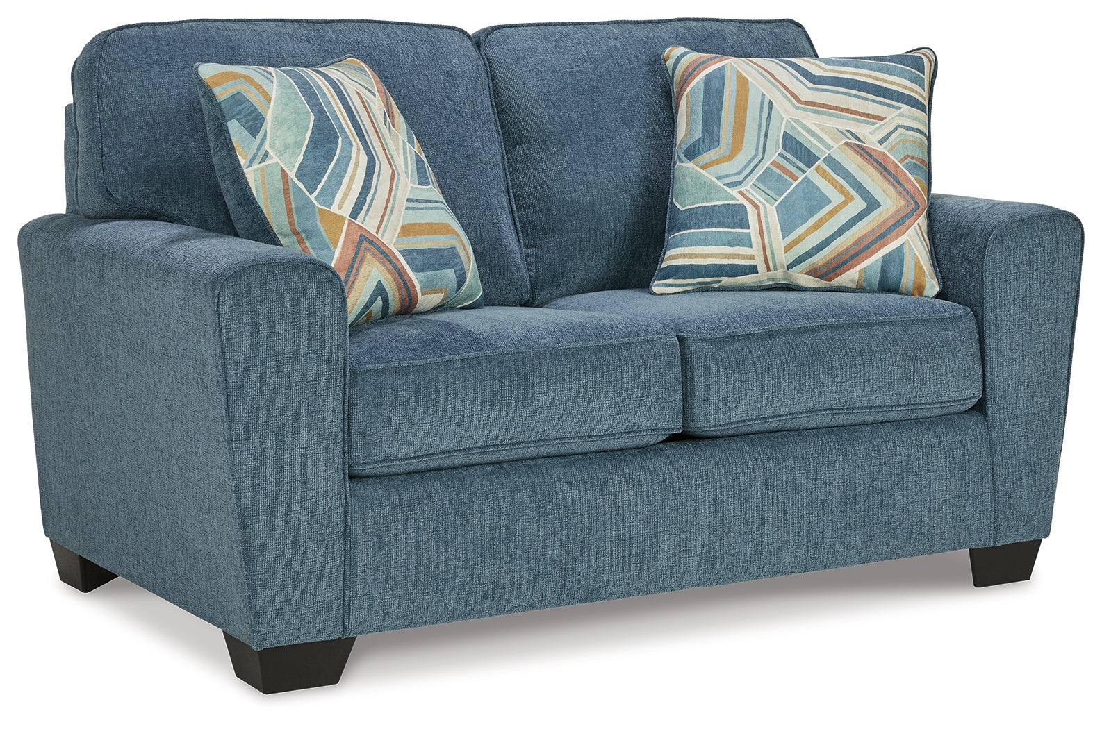 Cashton Blue Loveseat - Ornate Home