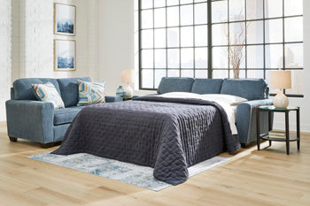 Cashton Blue Queen Sofa Sleeper (Online Special Price) - Ornate Home