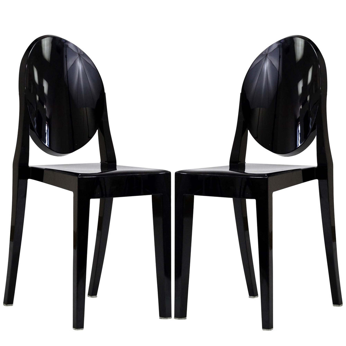 Casper Black Dining Chairs (Set of 2) - Ornate Home