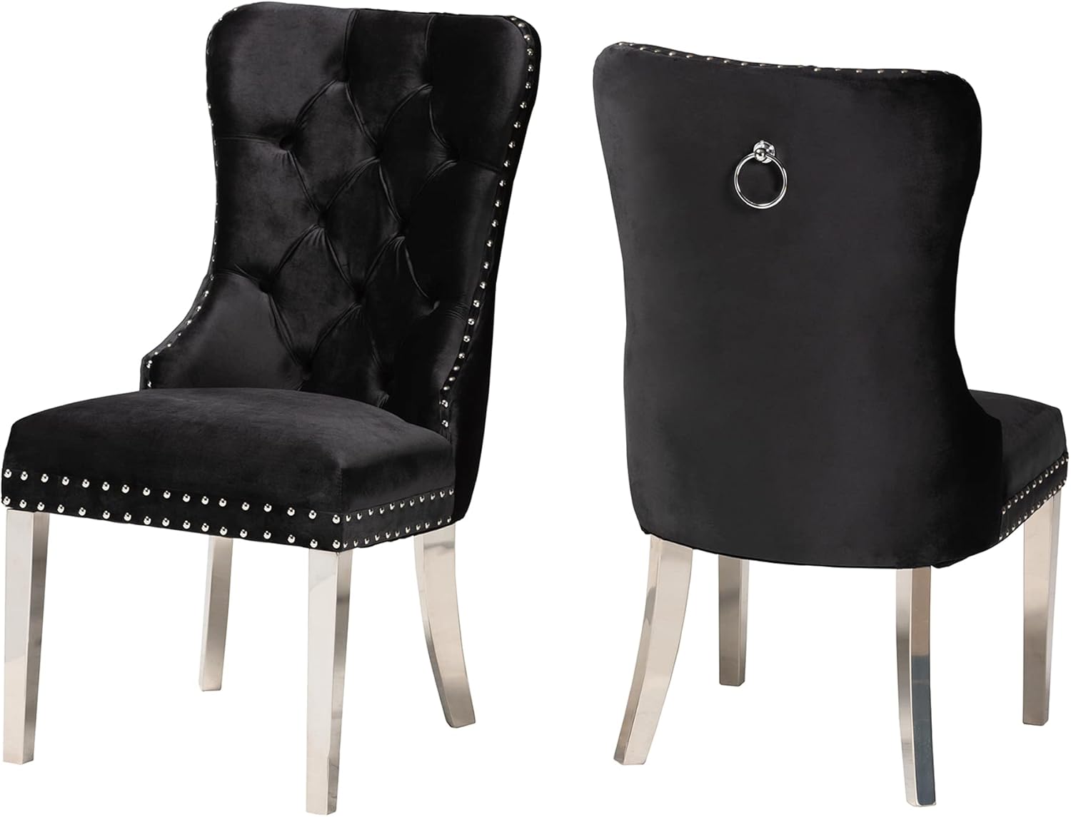 Casper Chrome 7 Pc. Dining Room Set Chairs - Ornate Home