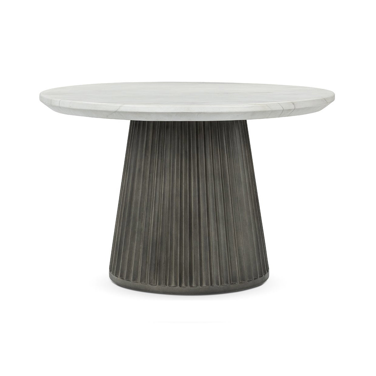 Caspia Snowdrift White/Black Outdoor Dining Table - Ornate Home