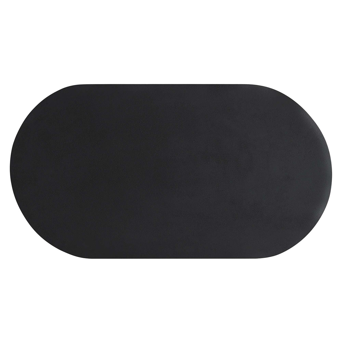 Caspian Black Oval Concrete Coffee Table - Ornate Home