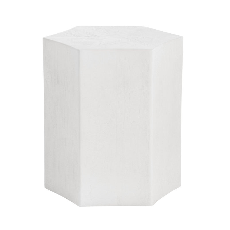 Caspian White End Table - Ornate Home