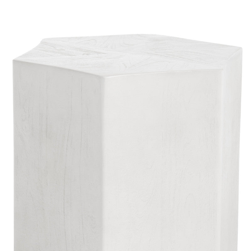 Caspian White End Table - Ornate Home