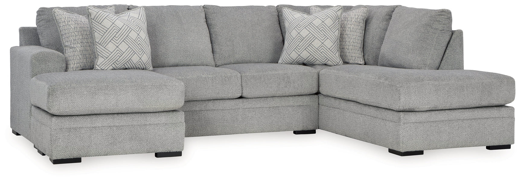 Casselbury Cement 2-Piece Sectional with Chaise - Ornate Home