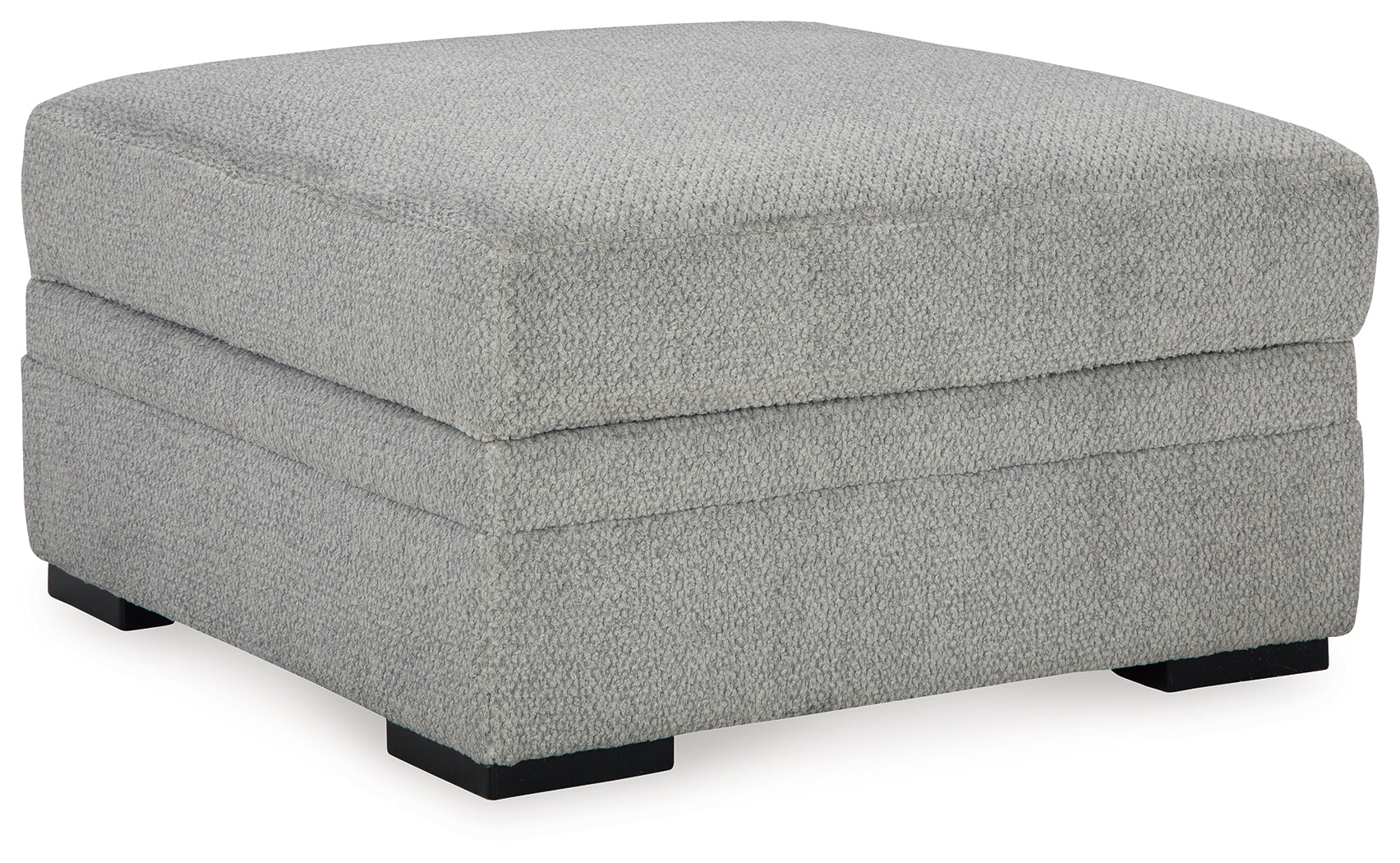 Casselbury Cement Oversized Swivel Chair and Ottoman (Online Special Price) - Ornate Home