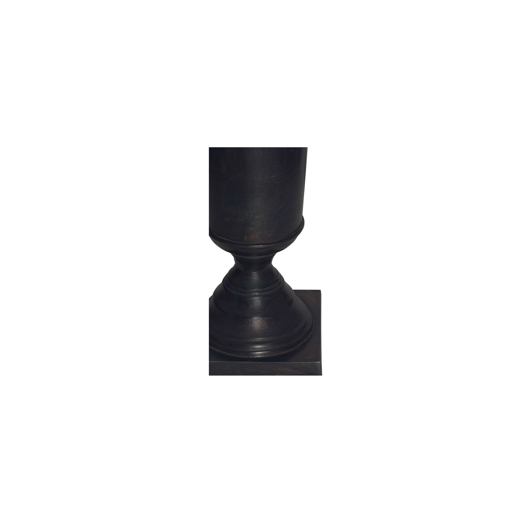 Cassia Black Cast Aluminum Vase - Ornate Home