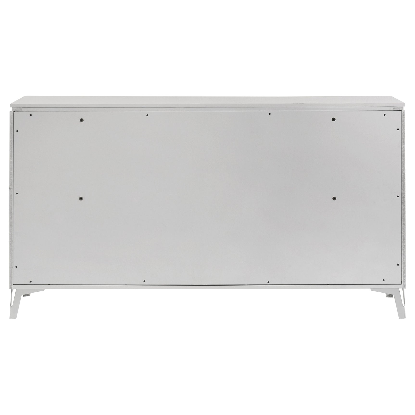 Cassia White High Gloss 6-drawer Bedroom Dresser Cabinet - Ornate Home