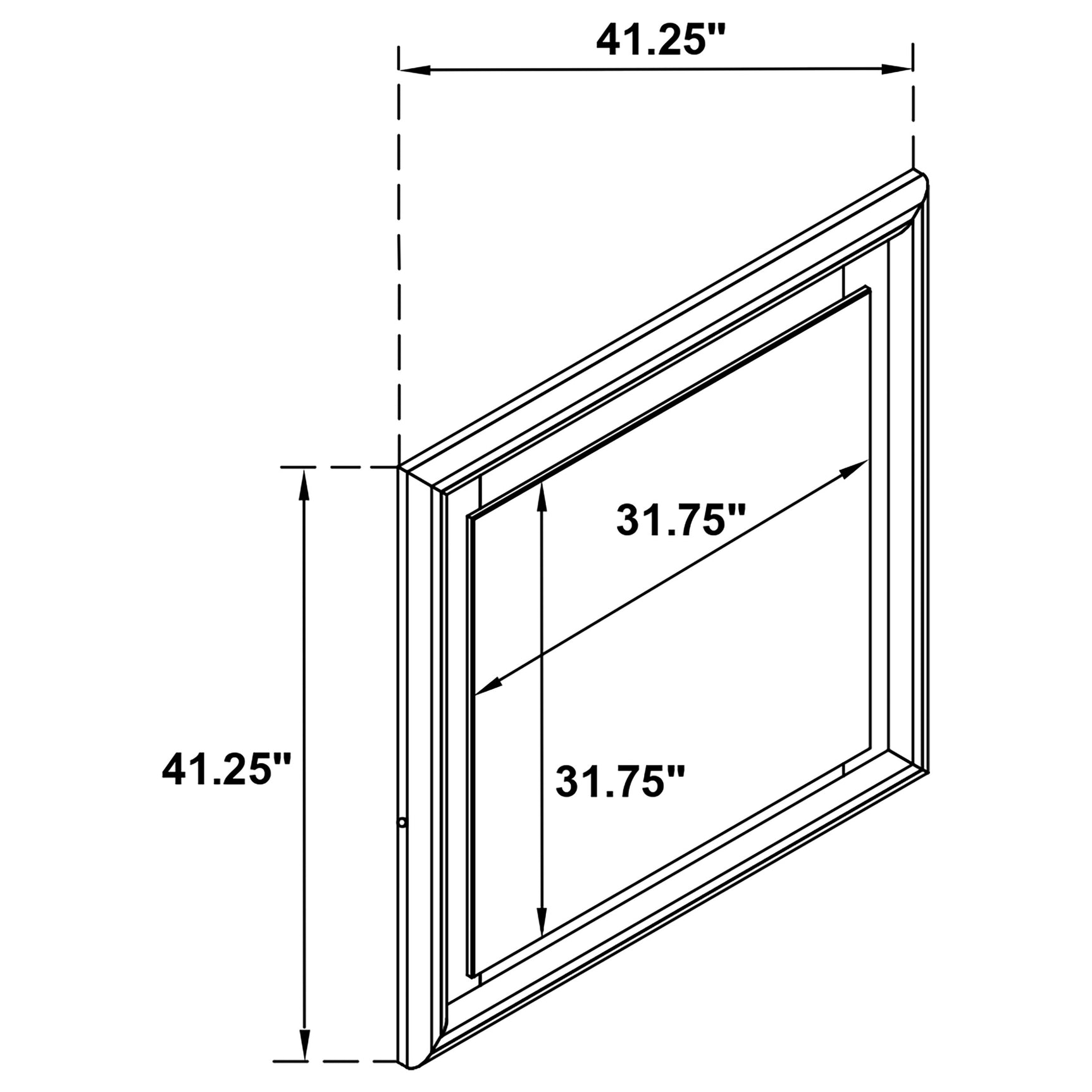 Cassia White High Gloss Dresser Mirror - Ornate Home