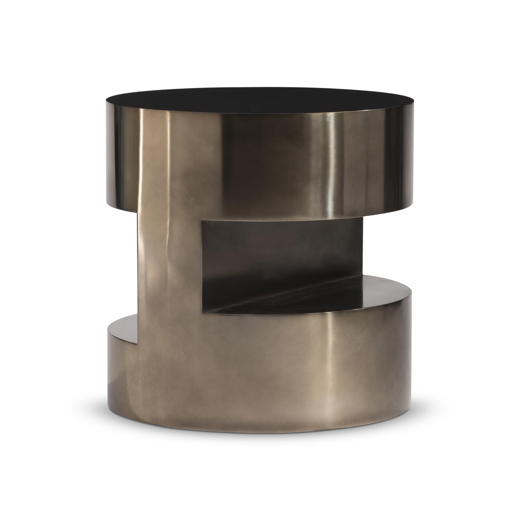 Cassie Dark Bronze Side Table - Ornate Home