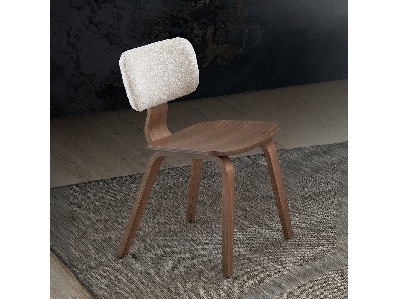 Casson Walnut Side Chair (Set of 2) - Ornate Home