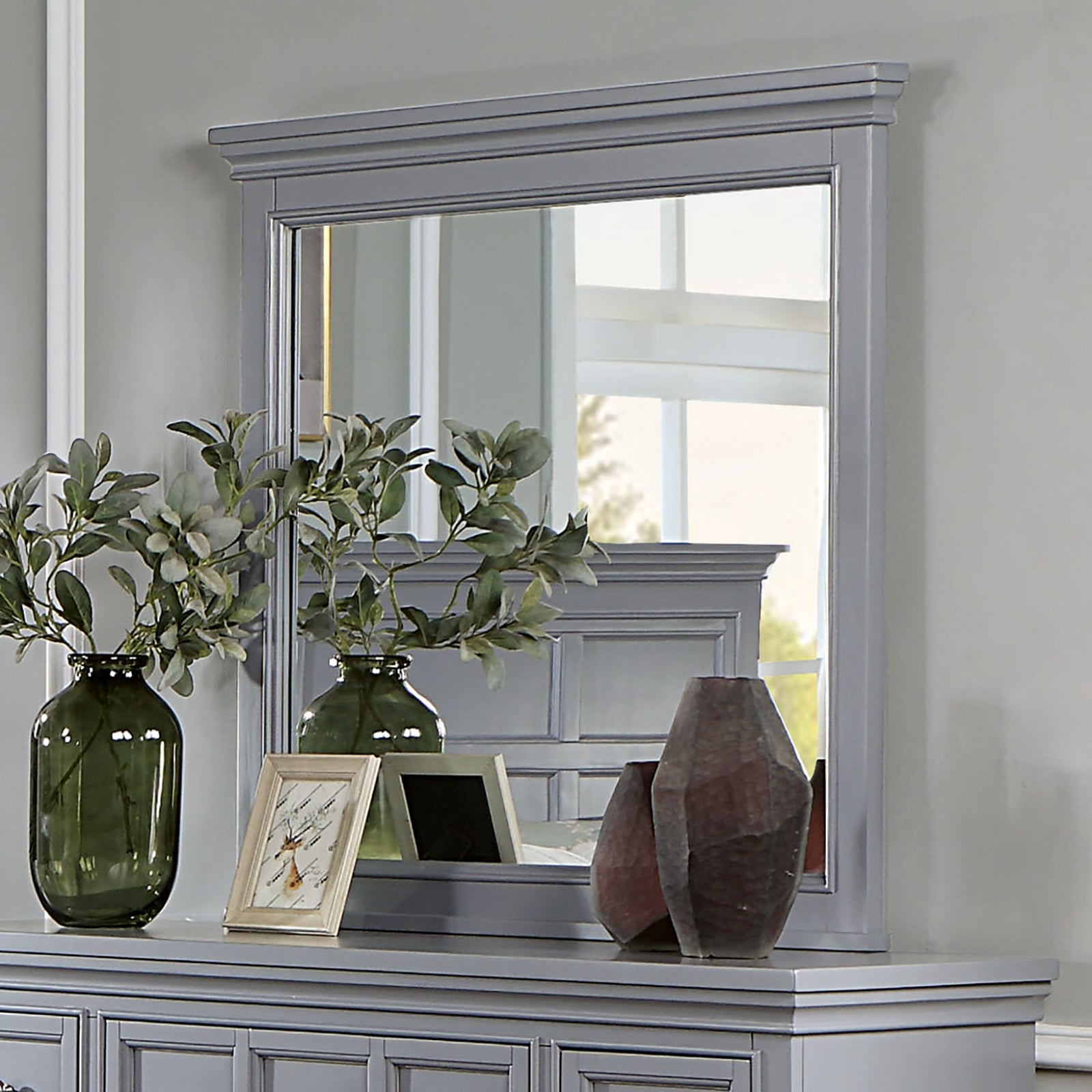 Castlile Gray 4 Pc. Full Bedroom Set - Ornate Home