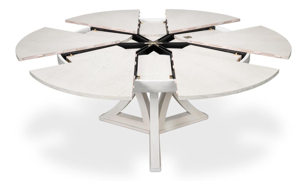Casual Jupe White Dining Table - Ornate Home
