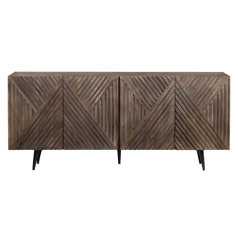 Catalina Brown/Black Sideboard - Ornate Home