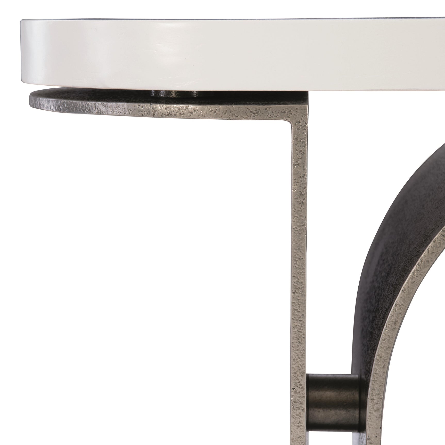 Catalina Graphite/White Plaster Console Table - Ornate Home