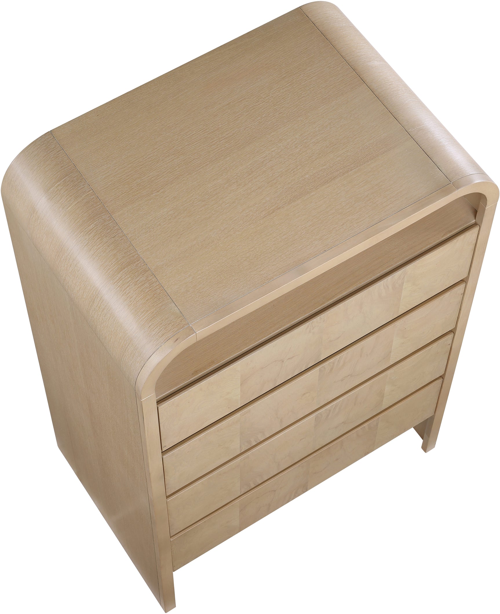 Catalina Natural Wood And Veneer Chest - Ornate Home