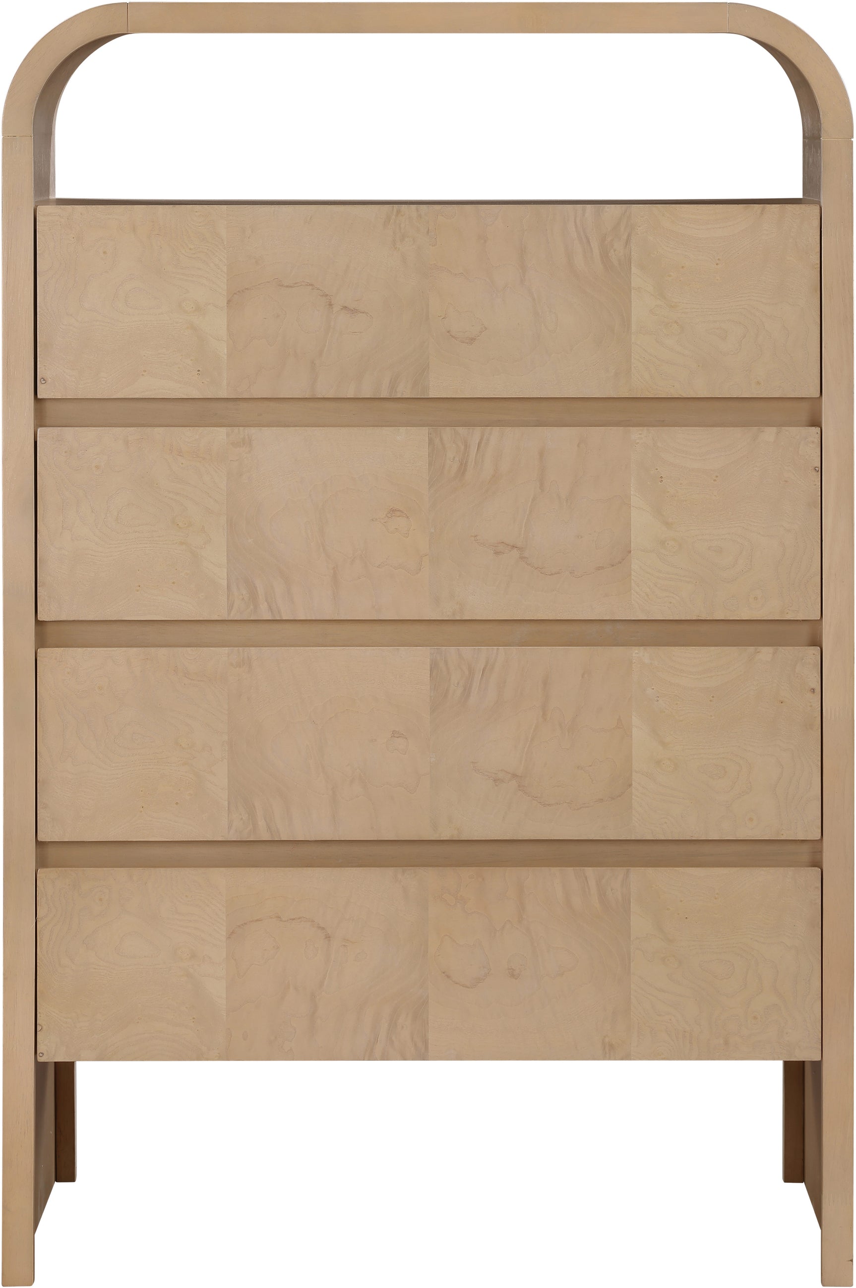 Catalina Natural Wood And Veneer Chest - Ornate Home