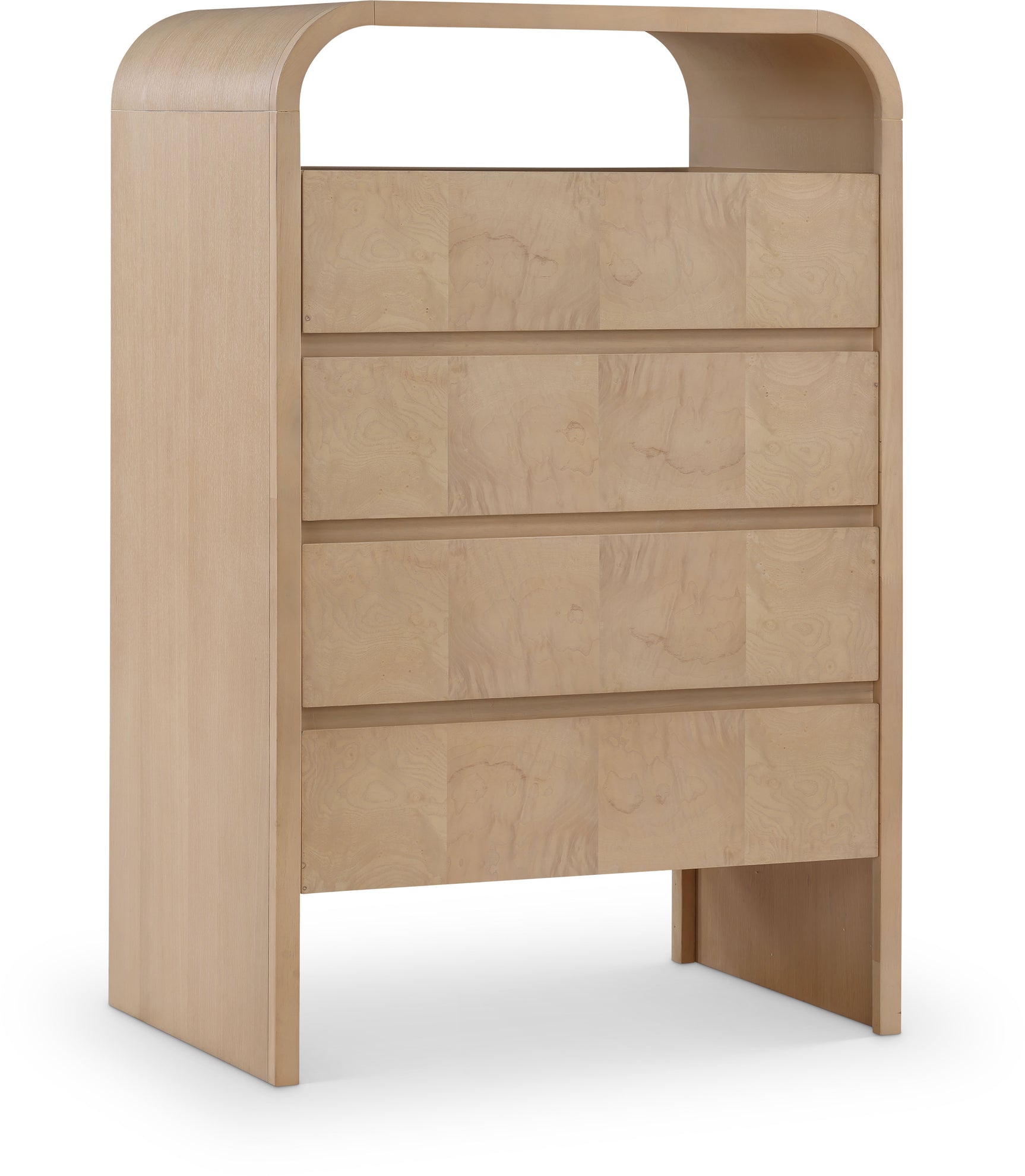 Catalina Natural Wood And Veneer Chest - Ornate Home