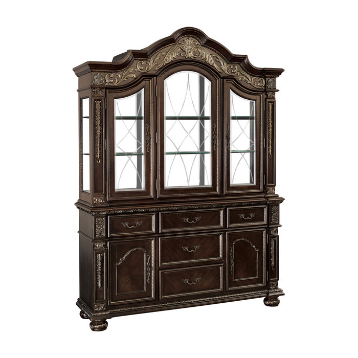 Catalonia Dark Cherry Buffet & Hutch - Ornate Home
