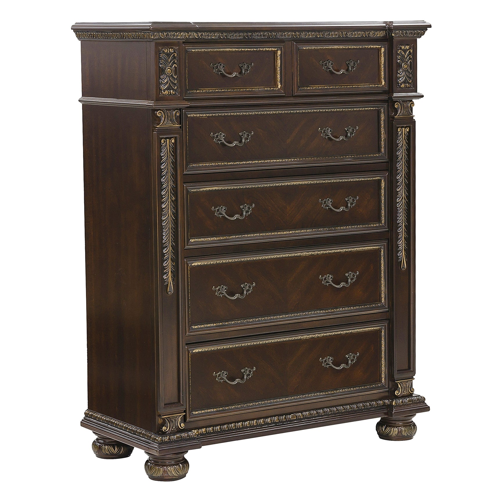Catalonia Dark Cherry Chest - Ornate Home