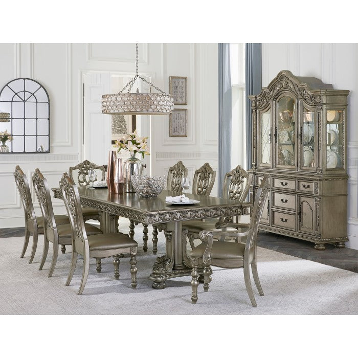 Catalonia Platinum Gold Dining Table - Ornate Home