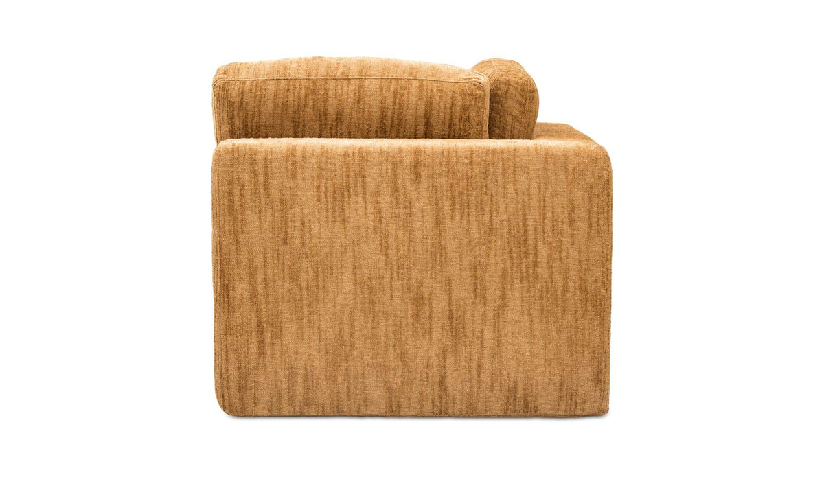 Cates Golden Wheat Corner Chair - Ornate Home