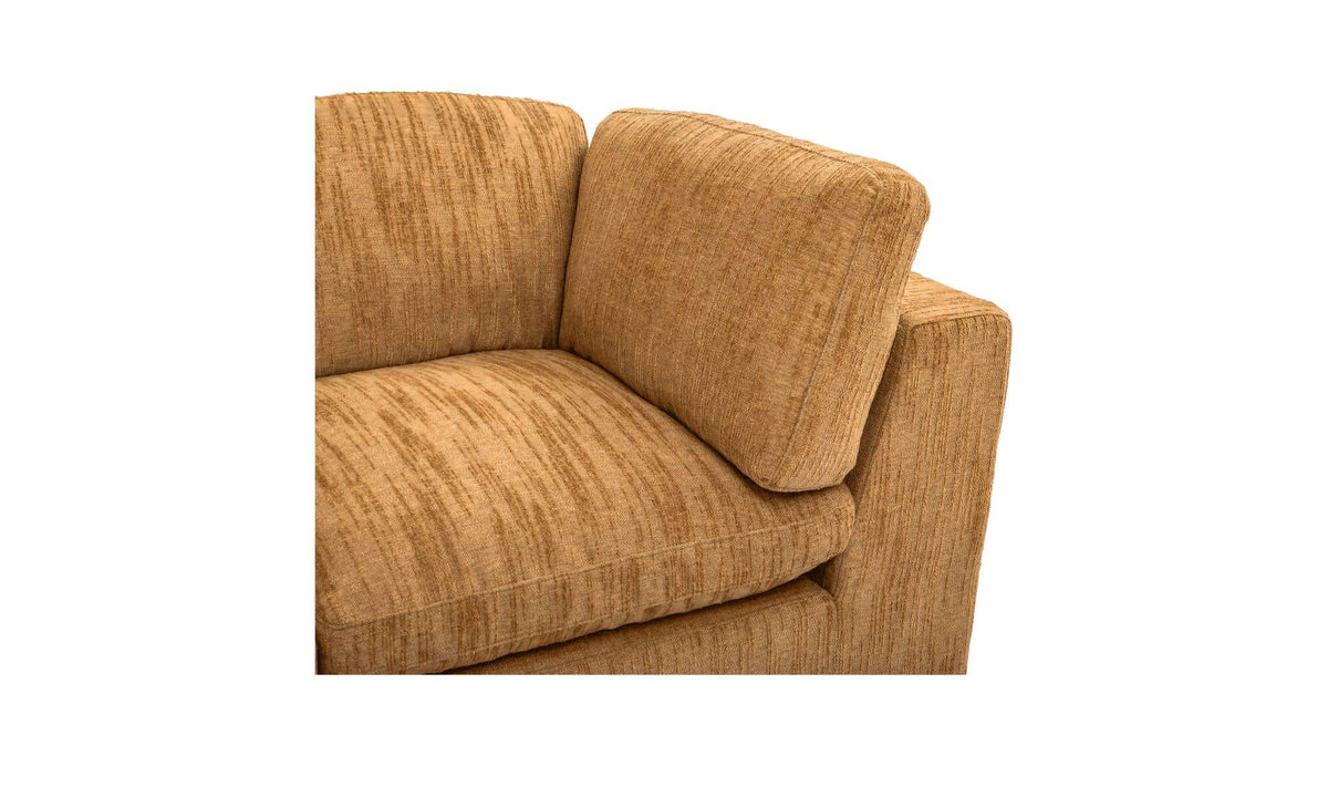 Cates Golden Wheat Corner Chair - Ornate Home