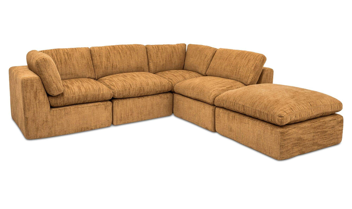 Cates Golden Wheat Dream Modular Sectional - Ornate Home