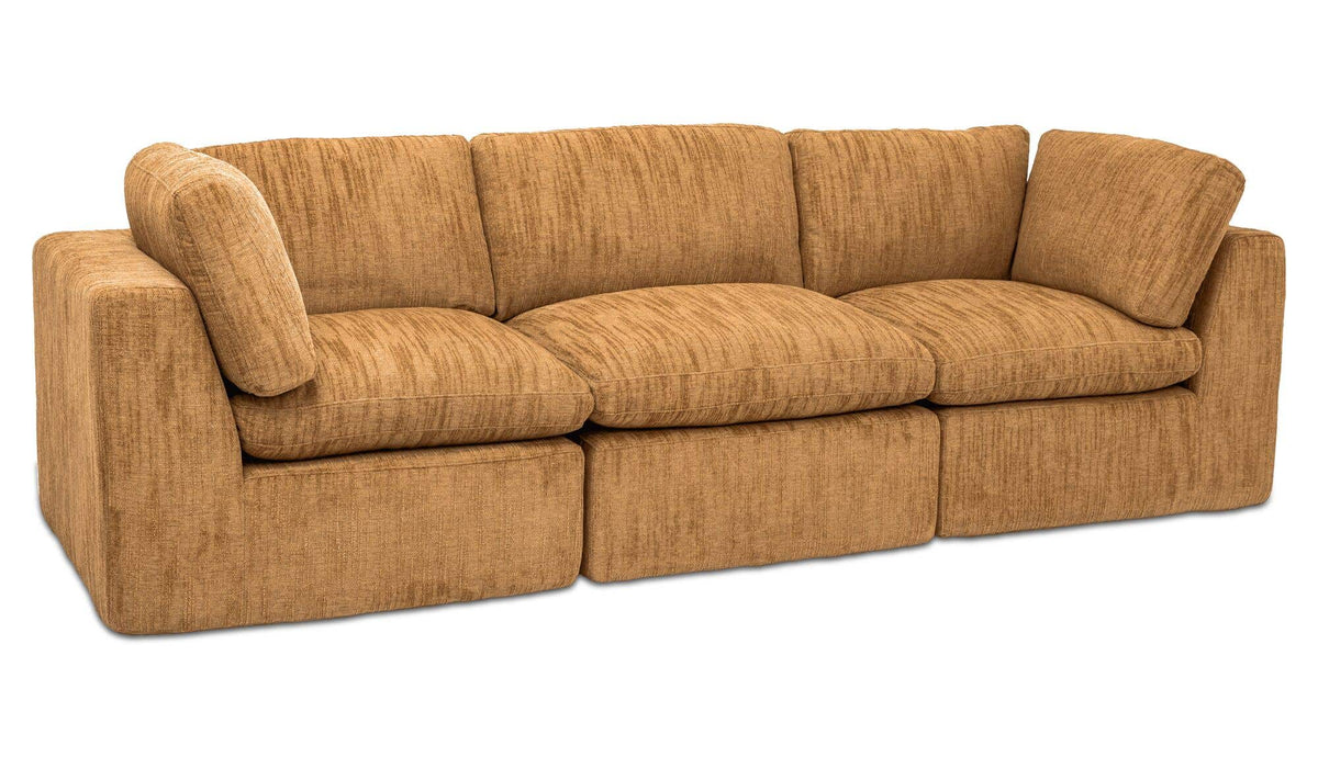 Cates Golden Wheat Modular Sofa - Ornate Home