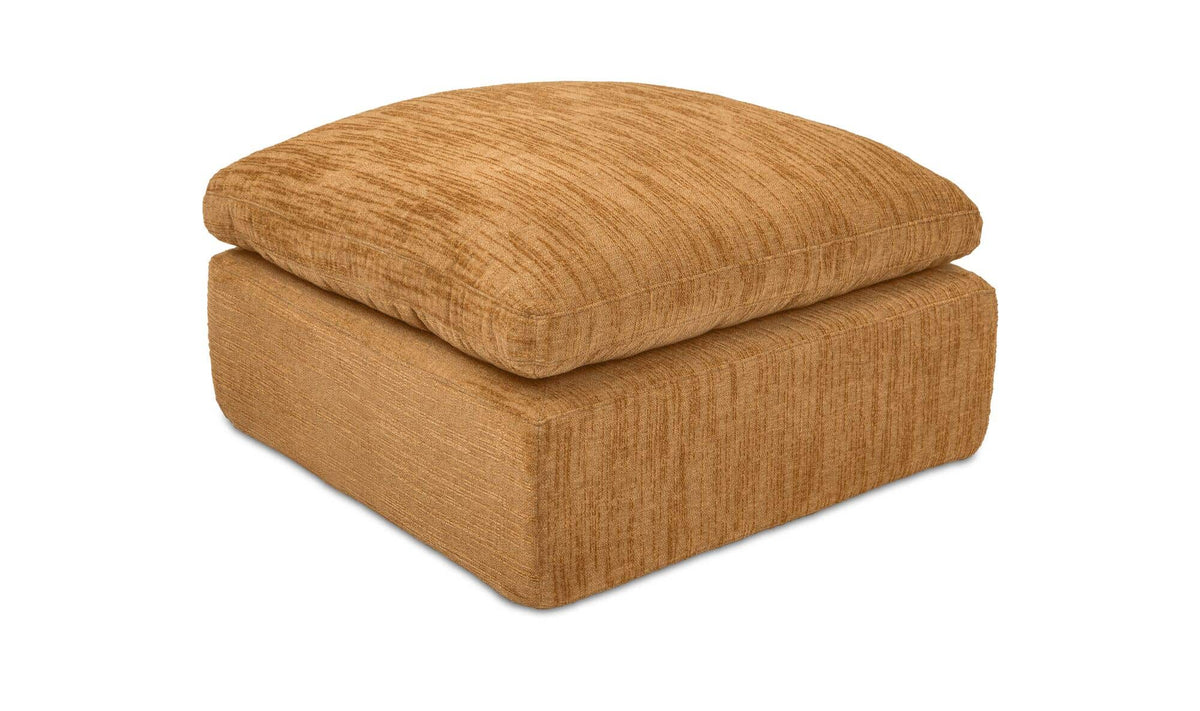 Cates Golden Wheat Ottoman - Ornate Home